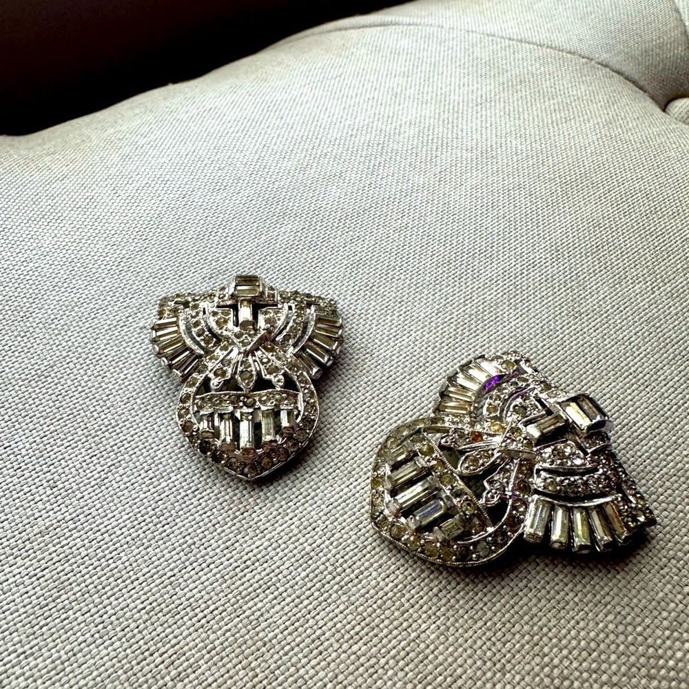 Shoes jewelry, clips 1940